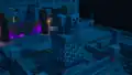 A screenshot depicting a creeper statue