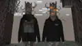 A creaking wearing a pale garden hoodie.