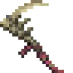 Skull Scythe Sprite MCD.png: Infobox image for Skull Scythe the dungeons item in Minecraft