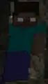 Zoomed-in excerpt of Herobrine in Copeland's image.