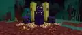 Respawn anchors in the Nether.