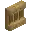 Invicon Oak Shelf.png: Inventory sprite for Oak Shelf in Minecraft as shown in-game linking to Oak Shelf with description: Oak Shelf