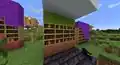 Chiseled bookshelves and wool.