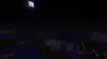 The first image of flying in Creative mode.
