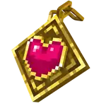 Love Medallion (MCD).png: Infobox image for Love Medallion the dungeons item in Minecraft