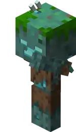 Baby Drowned Throwing Trident.png: Infobox image for Drowned the entity in Minecraft