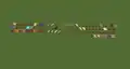 An 14w06a example of some of the blocks that can be placed inside of flower pots, and their rendering.
