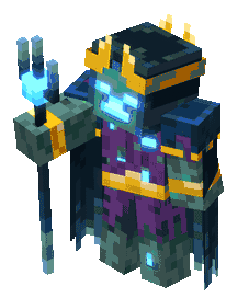 Drowned Necromancer UsedIdle (Dungeons).gif: Infobox image for Drowned Necromancer the dungeons entity in Minecraft