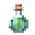 Invicon Potion of Oozing.png: Inventory sprite for Potion of Oozing in Minecraft as shown in-game linking to Potion#Potion of Oozing with description: Potion of Oozing Oozing (3:00)