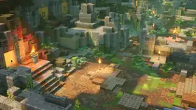 MCD Treasure Cave 1.png: Infobox image for Treasure Cave the dungeons mission in Minecraft