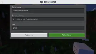 The "Add a new server" screen.