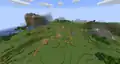 Plains village generated between mountains.