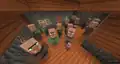 A house full of villagers.
