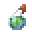 Invicon Splash Potion of Oozing.png: Inventory sprite for Splash Potion of Oozing in Minecraft as shown in-game with description: Splash Potion of Oozing Oozing (03:00)