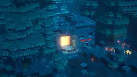 Creeper Woods Crypt (Entrance).png: Infobox image for Creeper Woods Crypt the dungeons mission in Minecraft