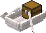 Pale Oak Boat with Chest.png: Infobox image for Boat with Chest the item entity in Minecraft