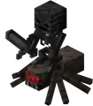 A wither skeleton spider jockey.‌[Bedrock Edition only]