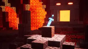 MCD Cave 3.png: Infobox image for Forge Cave Chest Room the dungeons mission in Minecraft