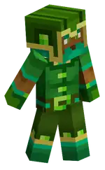 Emerald (hero).png: Infobox image for Emerald the dungeons cosmetic in Minecraft