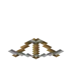 Rail (NW).png: Infobox image for Rail the block in Minecraft