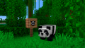 Panda near its spawn egg.