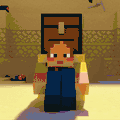 Ari hiding behind a chest in the Trails & Tales Update trailer.