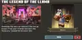 As seen in the Legend of the Llama description screen