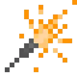 Active Orange Sparkler.png: Infobox image for Sparkler the item in Minecraft
