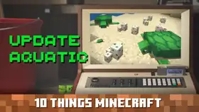 10things mc updateaquatic.jpg: Infobox image for Ten Things You Probably Didn't Know About Minecraft the video in Minecraft