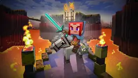 The Crucible Thumbnail MCL.png: Infobox image for The Crucible the legends mode in Minecraft