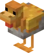 Gold Crested Chicken.png: Infobox image for Gold Crested Chicken the entity in Minecraft