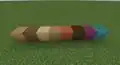 Stripped log texture development.