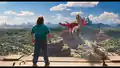 Garrett using elytra for the first time