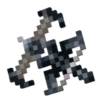 Harpoon Crossbow (MCD).png: Infobox image for Harpoon Crossbow the dungeons item in Minecraft