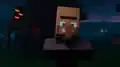 The creaking as it appears in the Villager News segment of Minecraft Live 2024.
