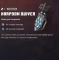A harpoon quiver within the inventory.