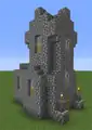 Example of a village church made with cobblestone.