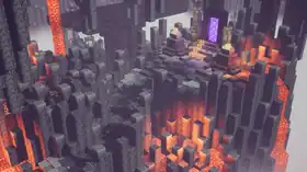 MCD Basalt Deltas Sub-mission (Start).png: Infobox image for Basalt Deltas Sub-mission the dungeons mission in Minecraft