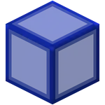 Hardened Blue Stained Glass.png: Infobox image for Hardened Stained Glass the block in Minecraft