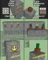 Original Reddit image suggesting item frames and flower pots.