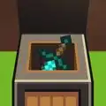 A diamond sword in a chest.