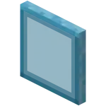 Hardened Cyan Stained Glass Pane.png: Infobox image for Hardened Stained Glass Pane the block in Minecraft