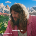 Garrett's reaction to Steve's introduction
