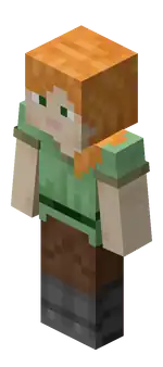 Alex (slim) JE2.png: Infobox image for Player the entity in Minecraft