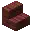Invicon Mangrove Stairs.png: Inventory sprite for Mangrove Stairs in Minecraft as shown in-game linking to Mangrove Stairs with description: Mangrove Stairs