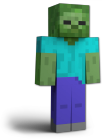 A zombie featuring the texture before the Texture Update.
