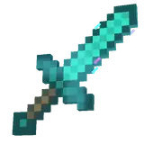 MCSM2 Diamond Sword (Enchanted).png: Infobox image for Diamond Sword the story mode item in Minecraft