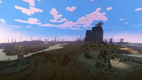 Dry Savanna MCL.png: Infobox image for Dry Savanna the legends biome in Minecraft