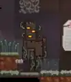Creaking in the mob vote/biome vote pixel art style.