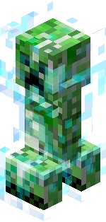 Charged Creeper.gif: Infobox image for Creeper the entity in Minecraft